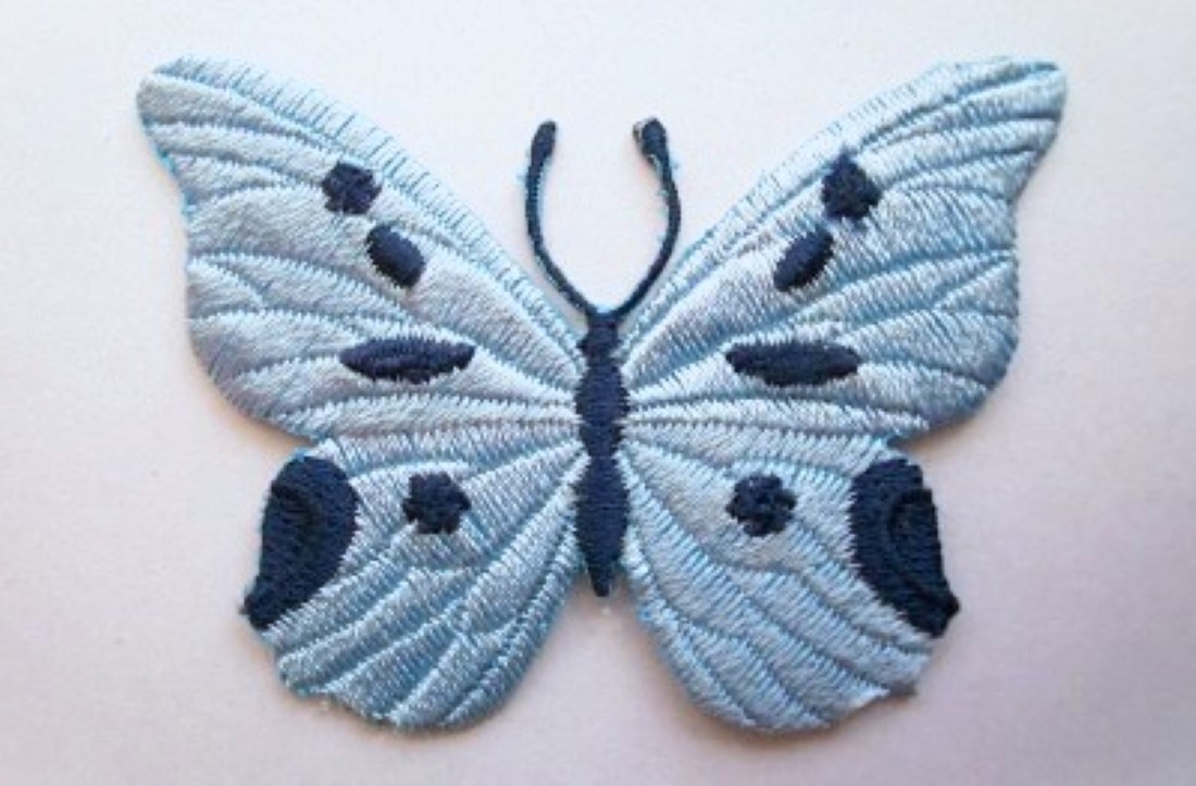 Lt Blue/Navy Applique