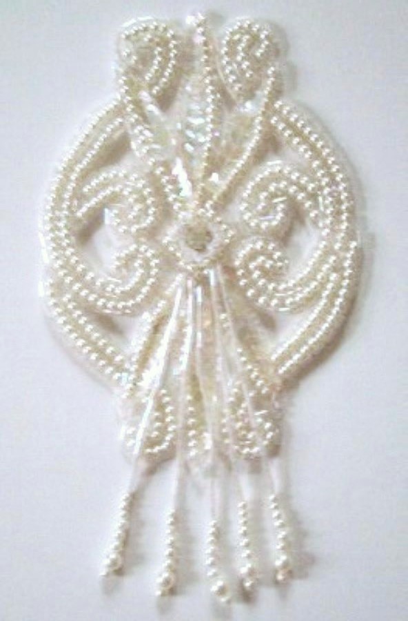 Champagne Pearl 4" Dangle Applique