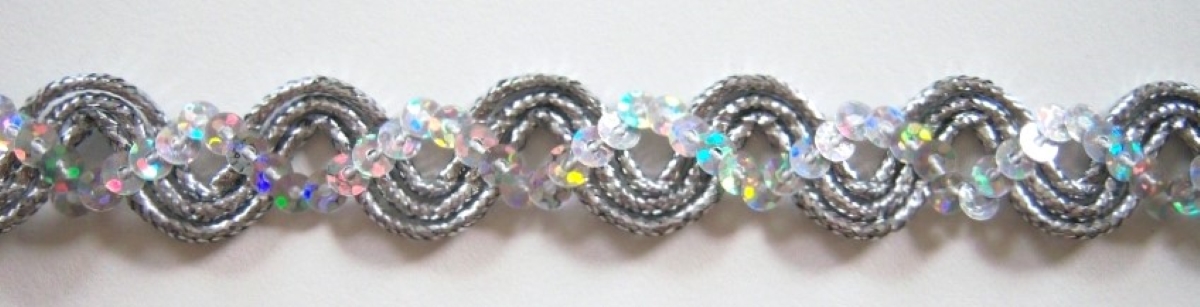 Silver Prism/Cord 5/8" Trim