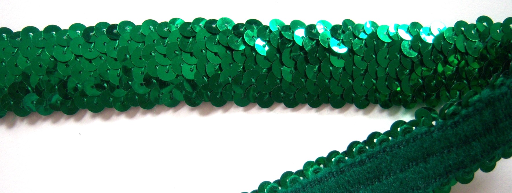 Emerald 1 1/8" Stretch Sequins