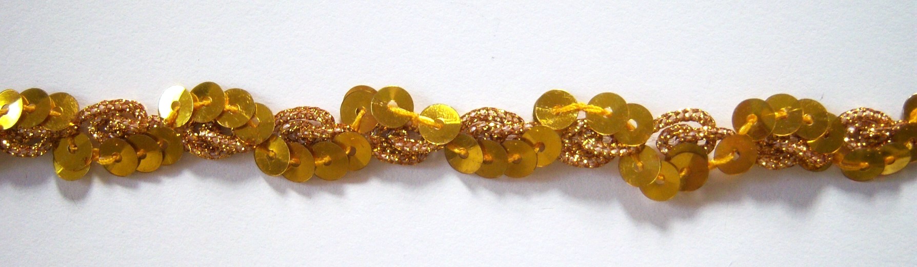 Sparkle/Gold Sequin 1/2" Trim