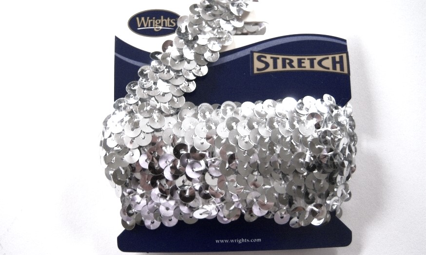 Silver Stretch Sequin 48" Piece