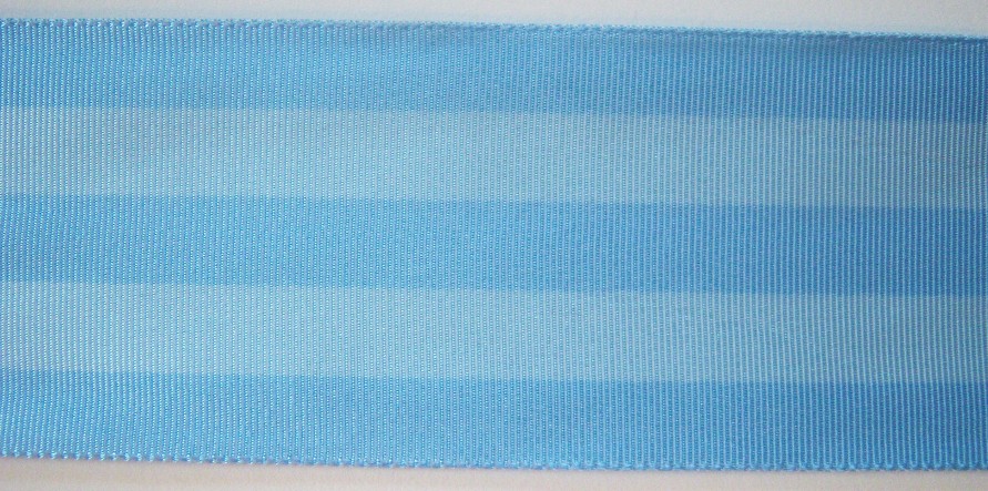 Sky Blue/Lt. Blue Stripe 2 3/16" Ribbon