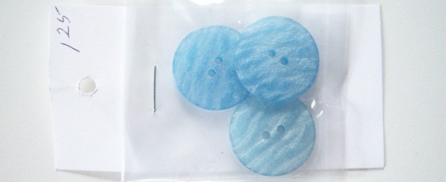 Lt. Blue Frosted 7/8" Button