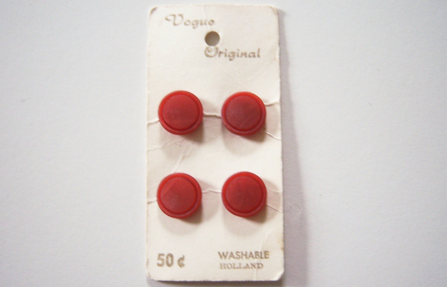 Vogue Rust 5/8" Button Card