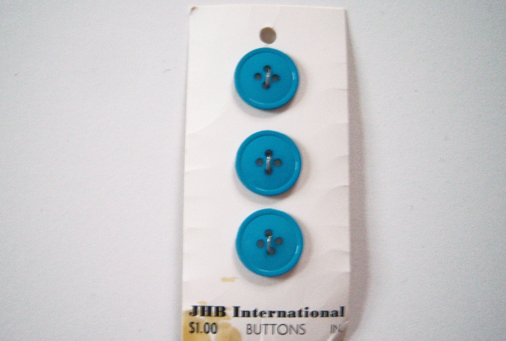 JHB Turquoise 3/4" Button Card
