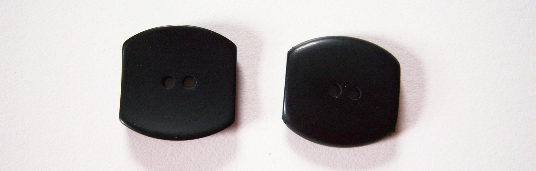Matte Black 3/4" Rectangle Button