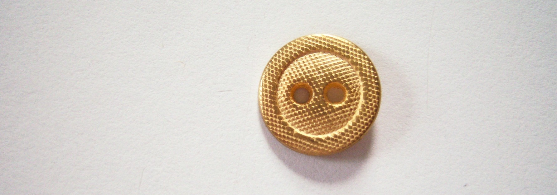 Textured Gold Metal 5/8" Button