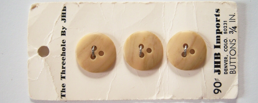 JHB Sand 11/16" Three Button Card