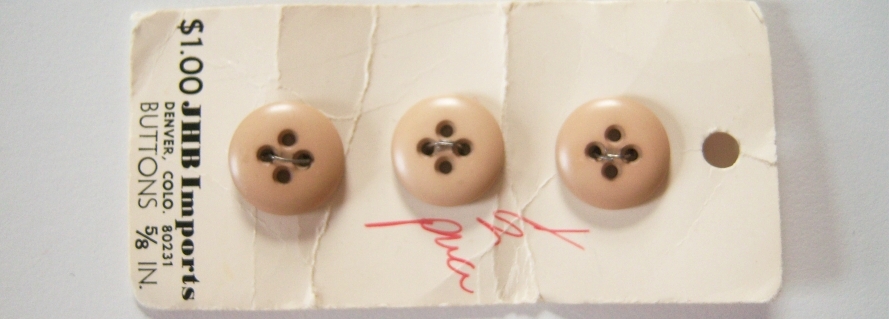 JHB Beige 5/8" Three Button Card