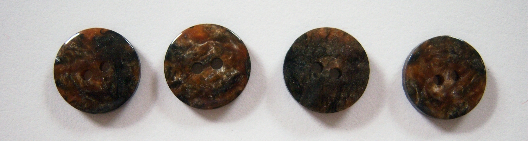 Shiny Brown 5/8" Poly Button