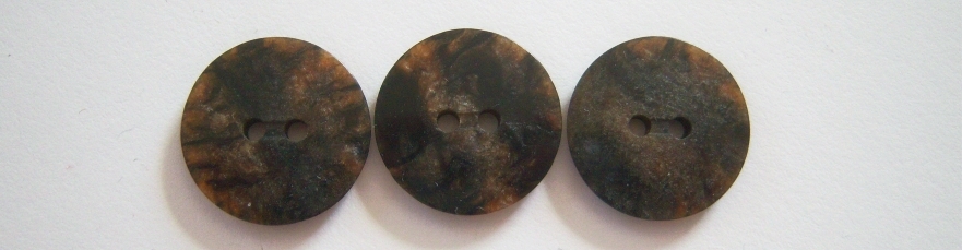 Shiny Brown 3/4" Poly Button