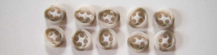 Tan/Grey 5/16" 4 Hole Button