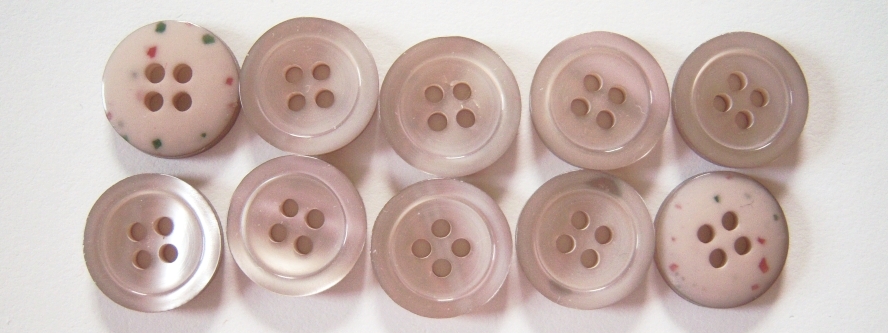 Taupe Pearlized 5/8" 4 Hole Button