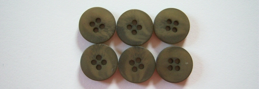 Matte Khaki Marbled 5/8" 4 Hole Button