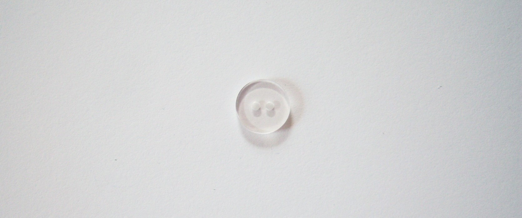 Clear 1/2" Poly 2 Small Hole Button