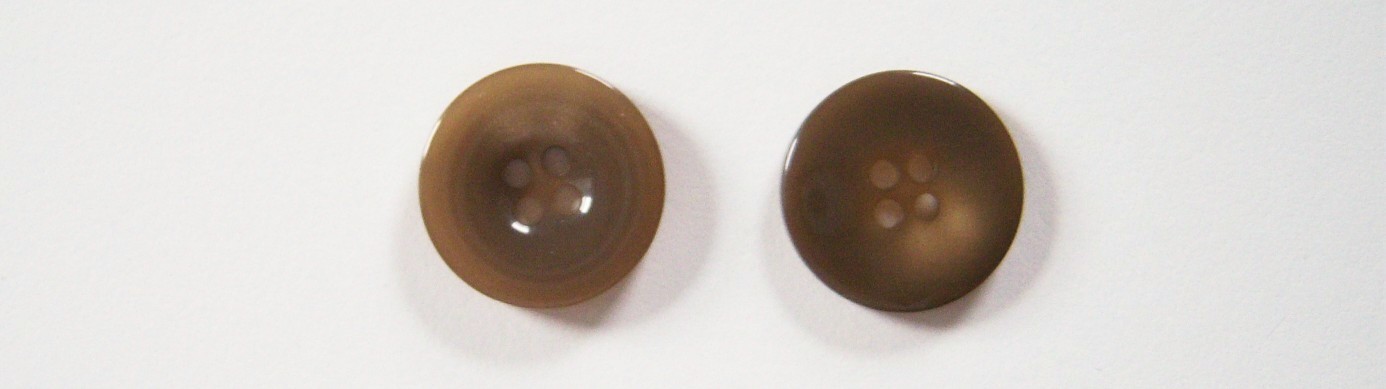 Shiny Tan Pearlized 13/16" Poly 4 Hole Button