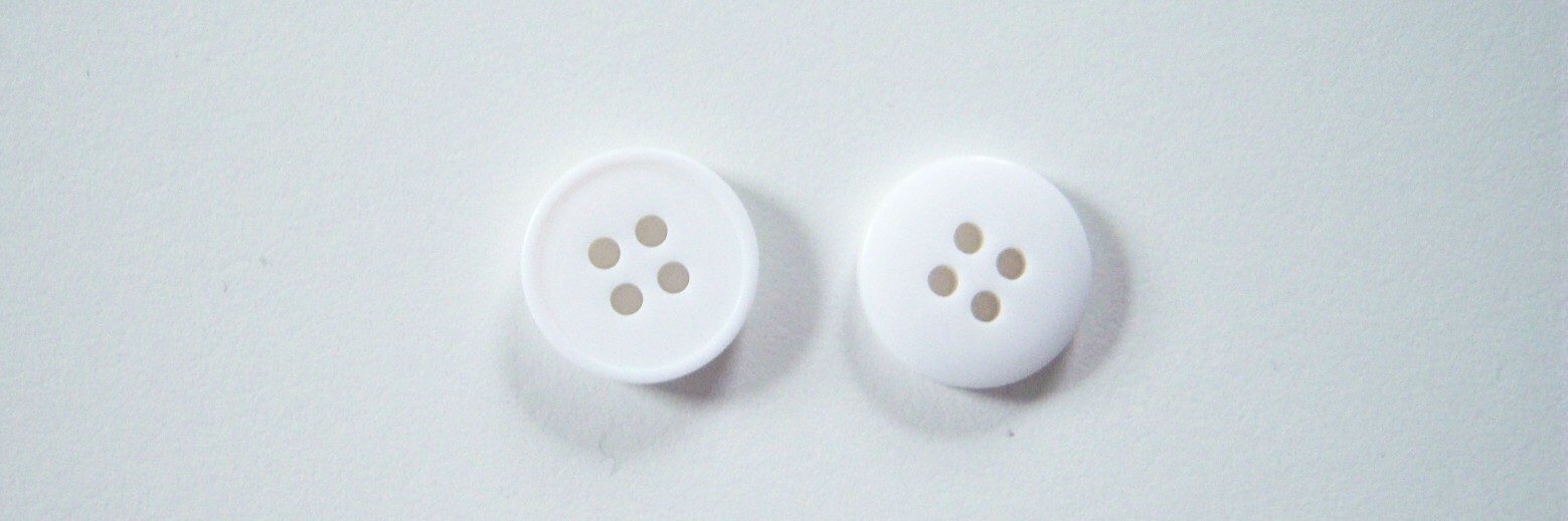 Chalk White 5/8" Poly 4 Hole Button