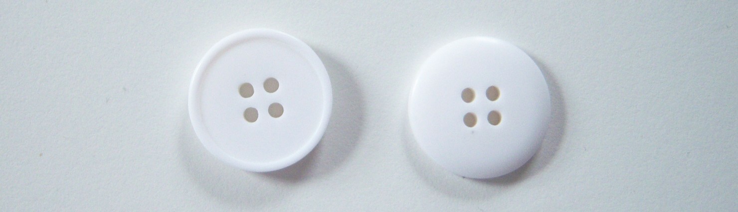 Chalk White 13/16" Poly 4 Hole Button