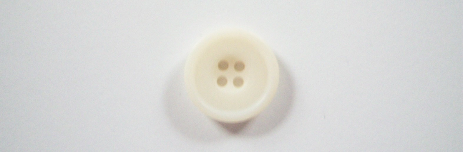 Matte Ivory 13/16" Poly 4 Hole Button