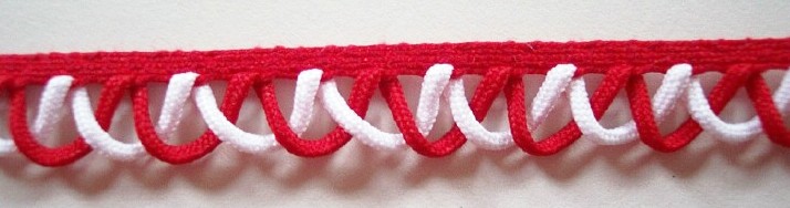 Red/White 7/16" Braid