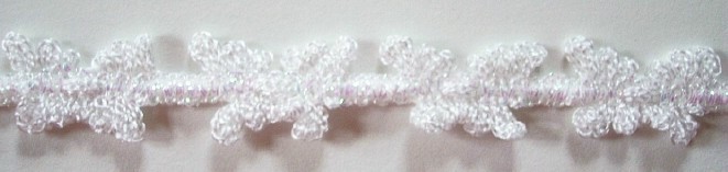 White Irid. 3/4" Butterfly Braid
