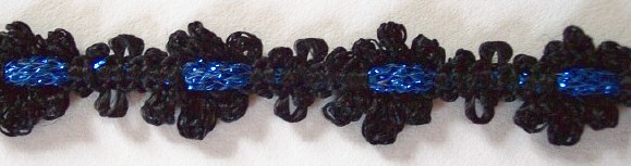 Black/Royal Sparkle 1/2" Metallic