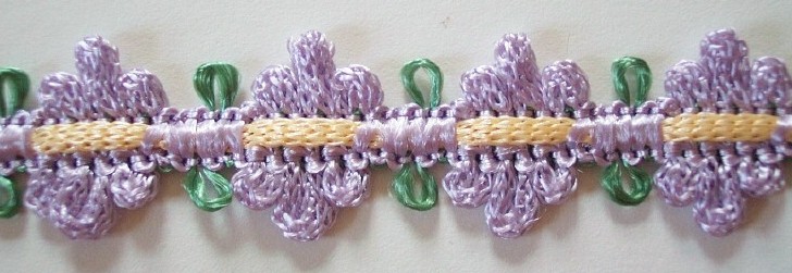 Lilac/Maize/Sage 7/8" Braid