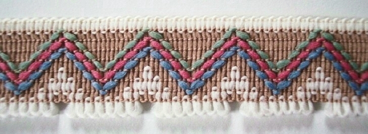Tan/Pastel 1" Fringe Tape