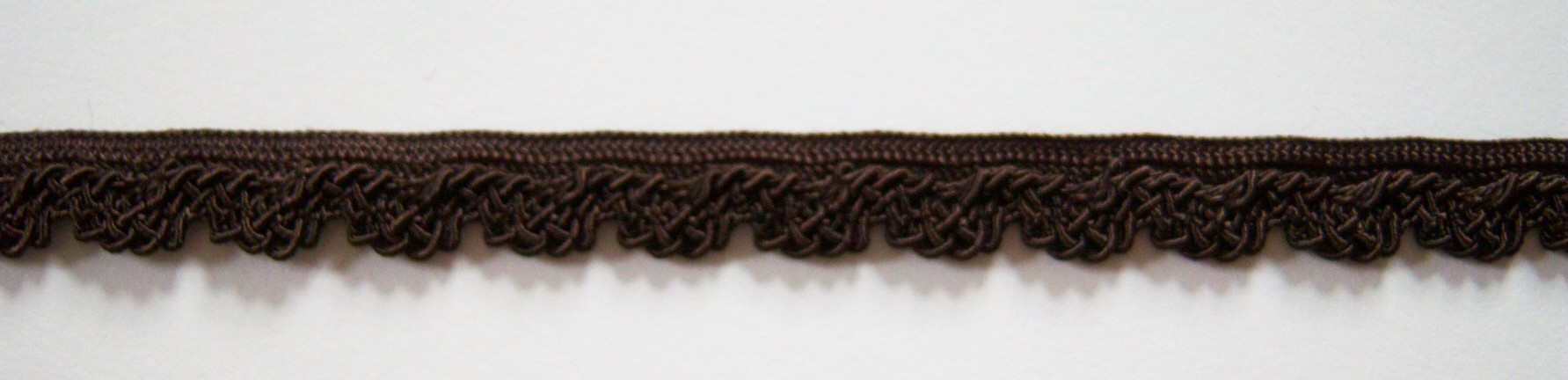 Dark Brown 1/2" Scallop Braid