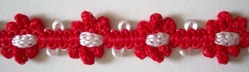 Red/White 1/2" Braid