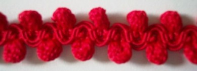 Red 5/8" Popcorn Braid