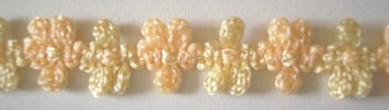 Maize/Peach 1/2" Rococo Braid