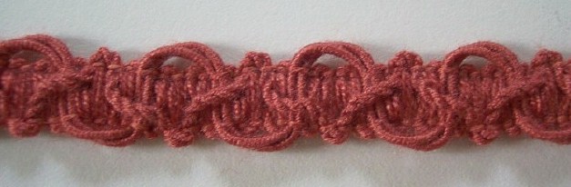 Antique Rose 5/8" Fancy Braid