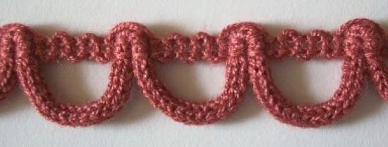 Antique Rose 5/8" Loop Braid