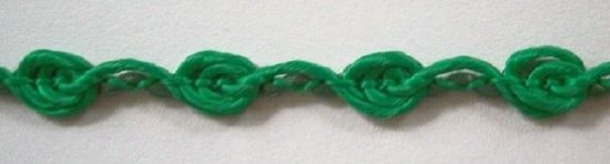 Kelly/Leaf Green 1/4" Rosebraid