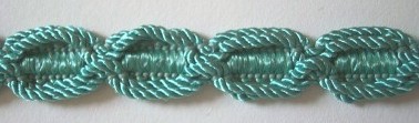 Aqua 3/4" Oval Braid