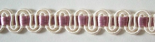 Ivory/Mauve 5/16" Braid