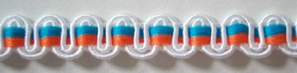 Orange/Bluejay 5/16" Braid