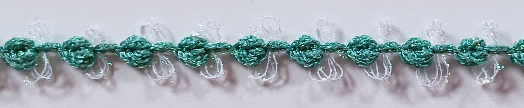 Spearmint/Irid. 5/8" Rosebraid