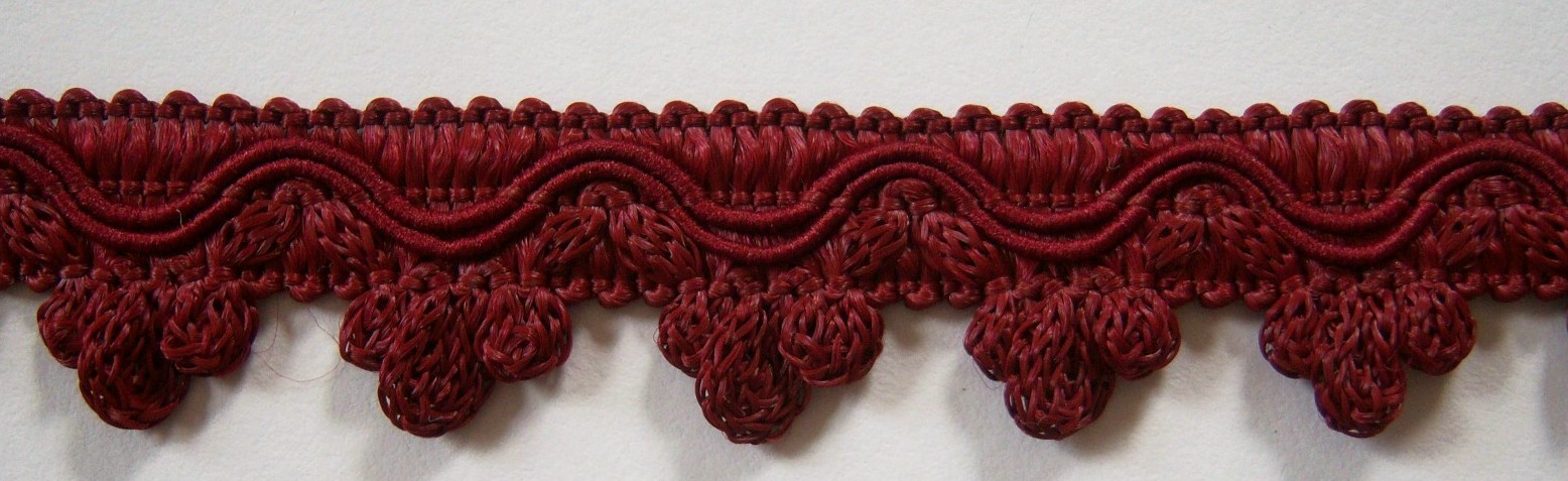 Wine 3/4" Fancy Braid