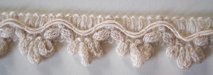 Oatmeal 3/4" Fancy Braid