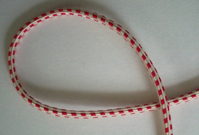 Red/Ivory 3/16 Inch Cord Elastic