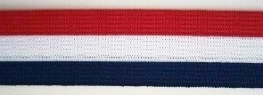 Red/White/Navy 1 1/4 Inch Elastic
