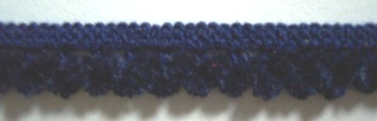 Navy Chenille 7/16 Inch Elastic