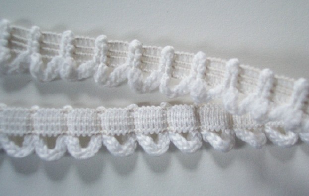 White Loops 5/8 Inch Elastic