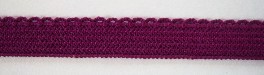 Burgundy Fatale 7/16 Inch Elastic