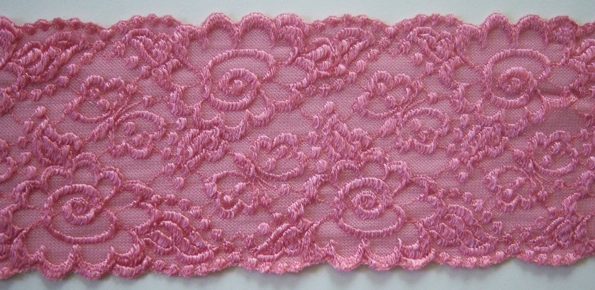 Vanity Fair Glamour Rose 3 3/4" Stretch Lace