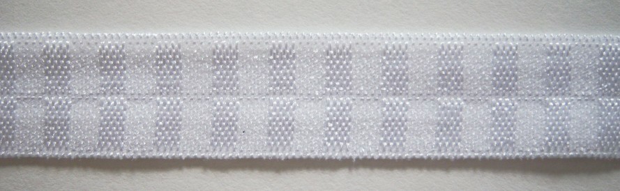 White Satin Fold Over Elastic