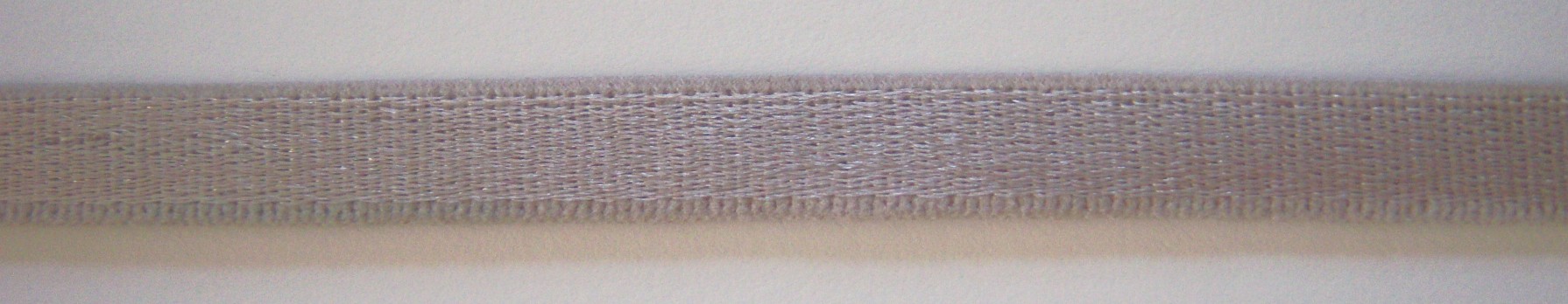 Taupe Satin 3/8  Inch Sponge Back Elastic
